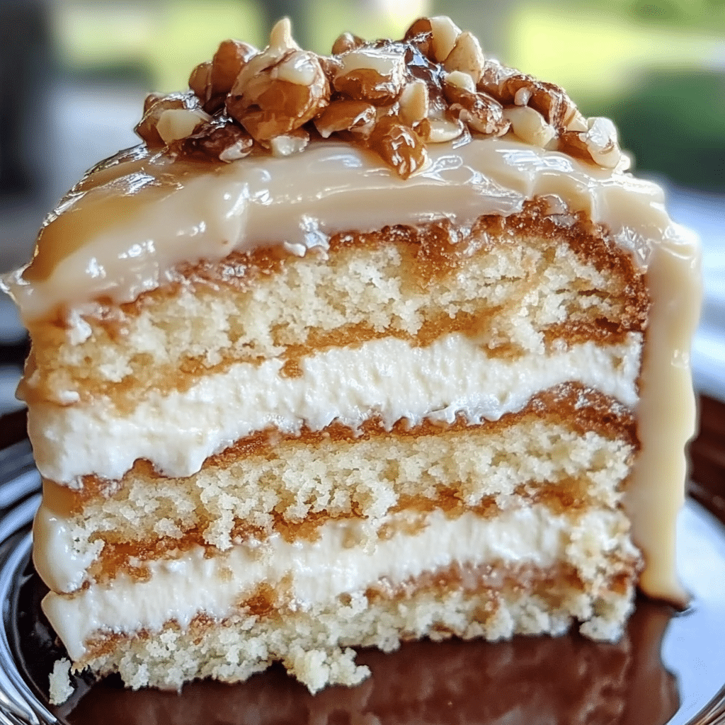 White German Chocolate Cake with Cheesecake Center