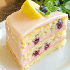 Blueberry Lemonade Buttermilk Cake – Fresh, Tangy & Moist Delight