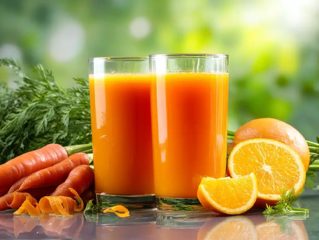 Orange Carrot Ginger Juice Recipe