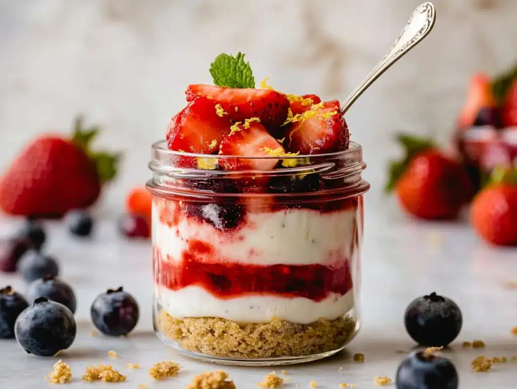 No-Bake Cheesecake Jars