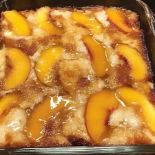 Easy Peach Dump Cake Recipe with Yellow Cake Mix