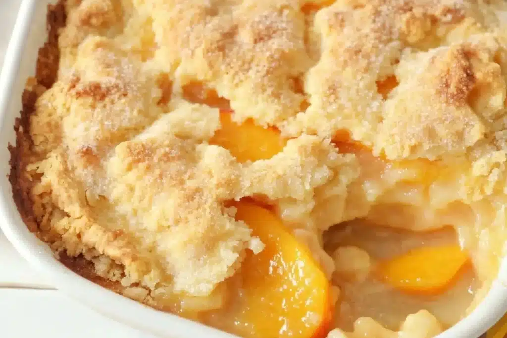 easy peach cobbler