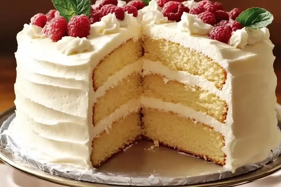 Buttermilk Cake with Buttercream Frosting