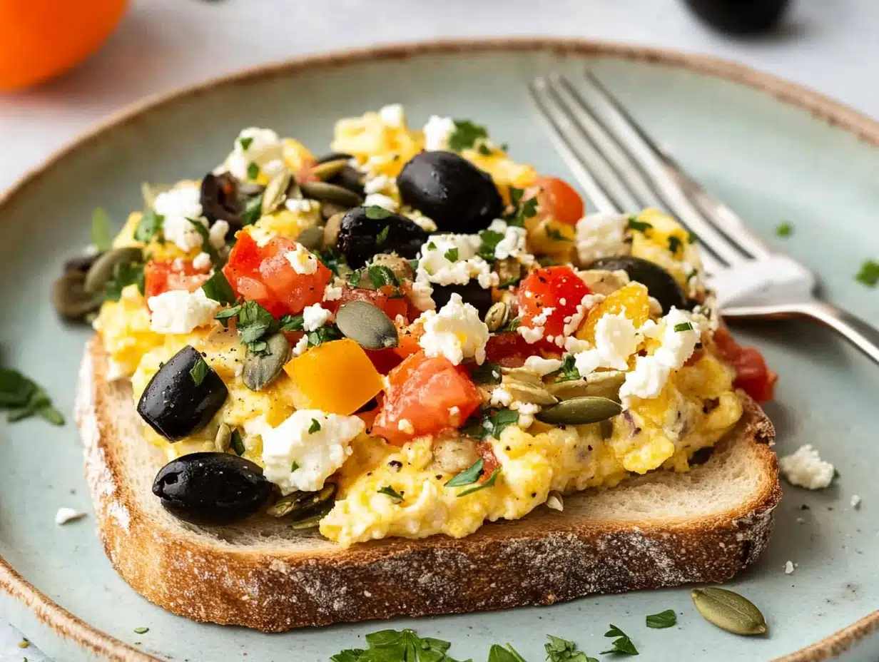 Mediterranean breakfast scramble Mediterranean breakfast scramble