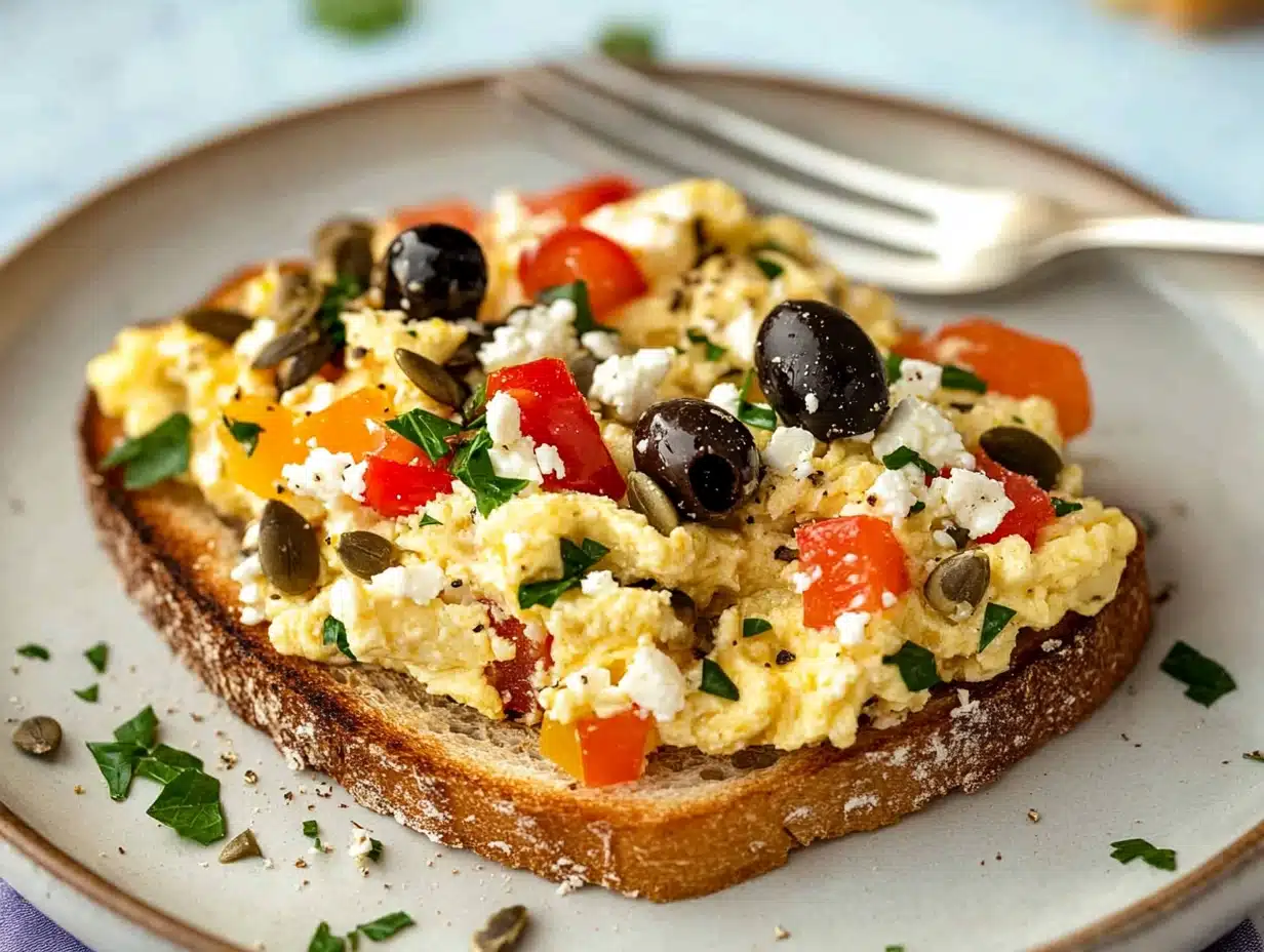 Mediterranean breakfast scramble Mediterranean breakfast scramble