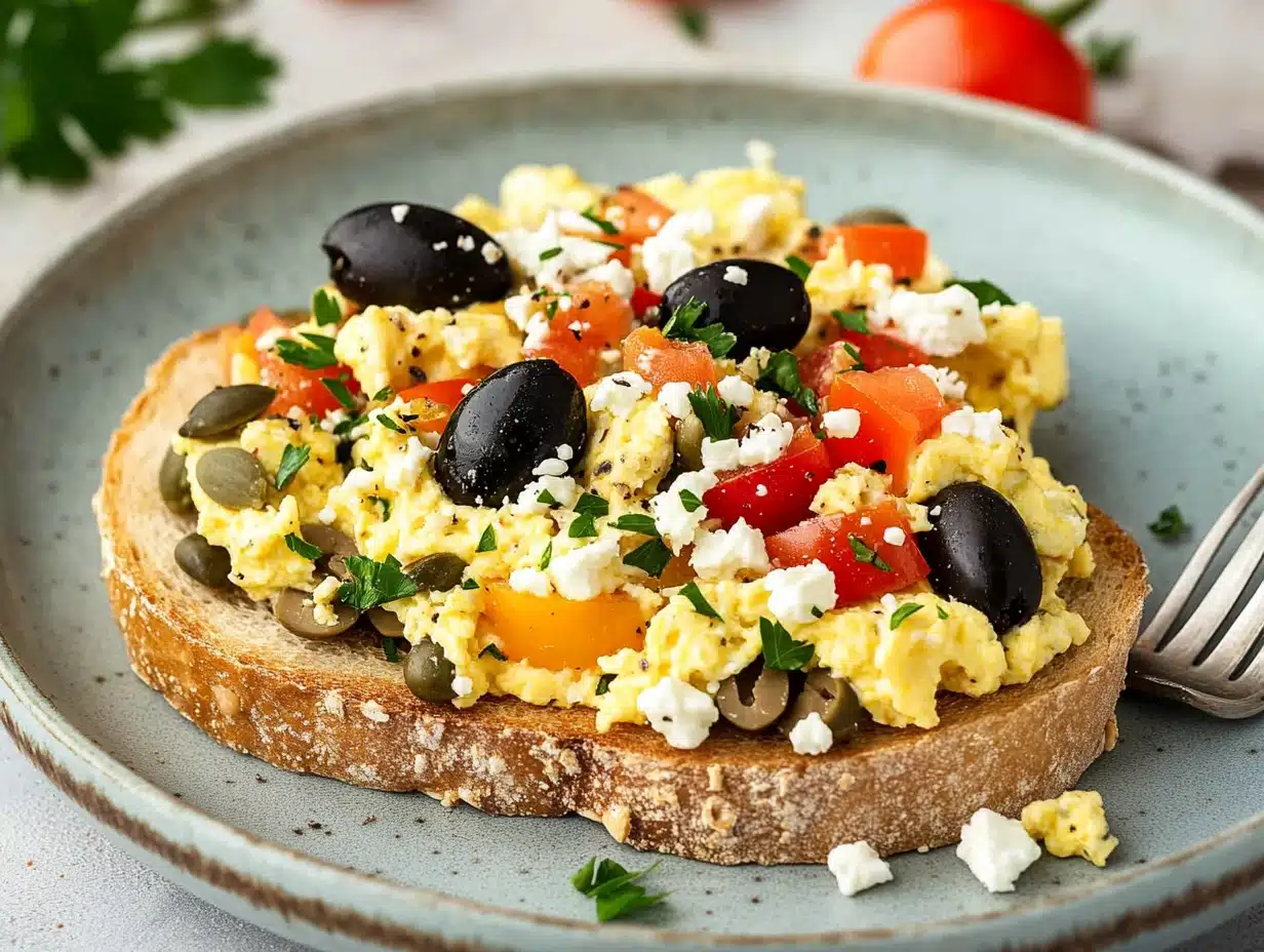 Mediterranean breakfast scramble Mediterranean breakfast scramble