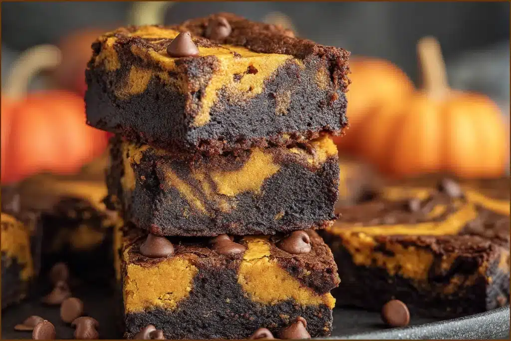 Easy Pumpkin Brownies