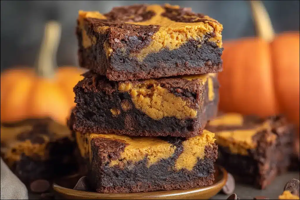 Easy Pumpkin Brownies