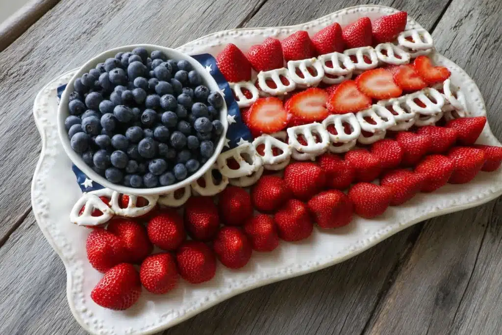 4th of July fruit platter