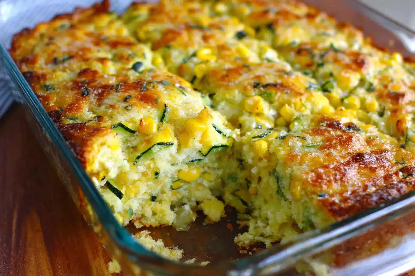 Zucchini Cornbread Casserole