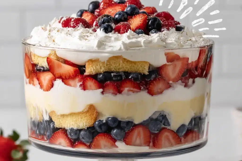 4th of July trifle