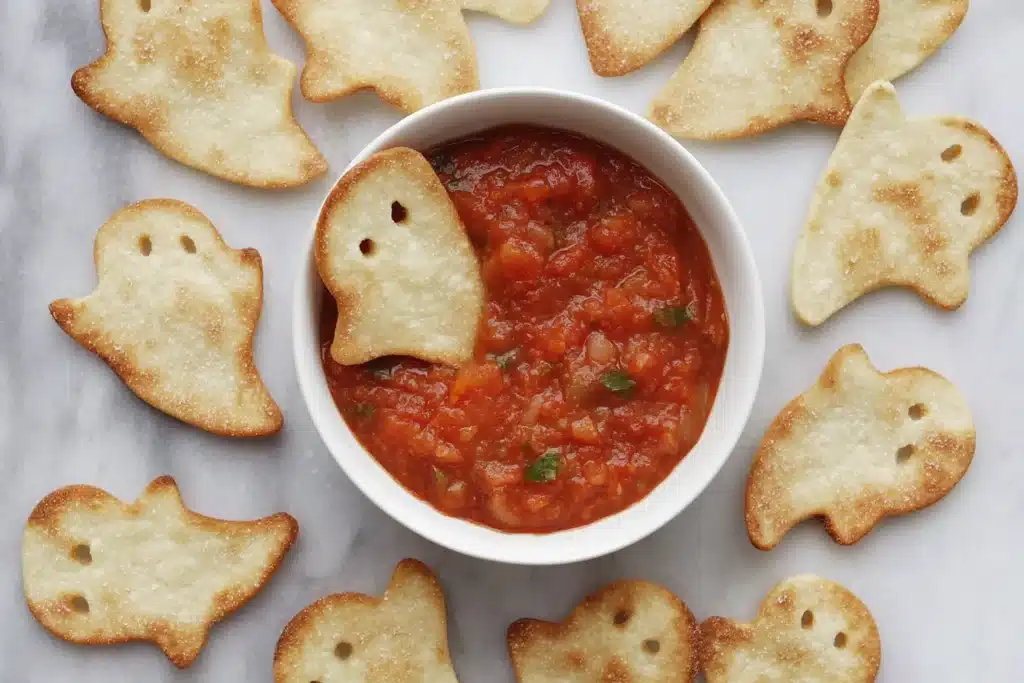 Spooky Baked Halloween Chips