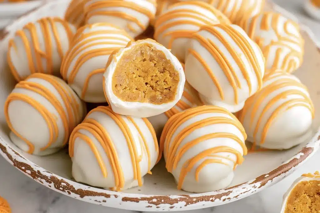 No Bake Pumpkin Cheesecake Balls
