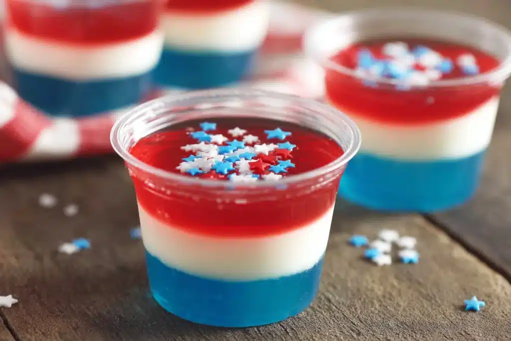 American flag jello shots