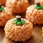 Rice Krispie treat pumpkins