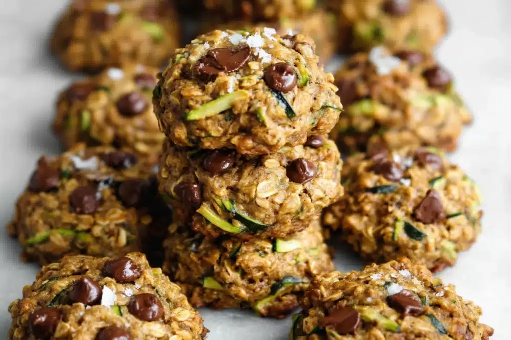 Healthy Zucchini Oatmeal Cookies