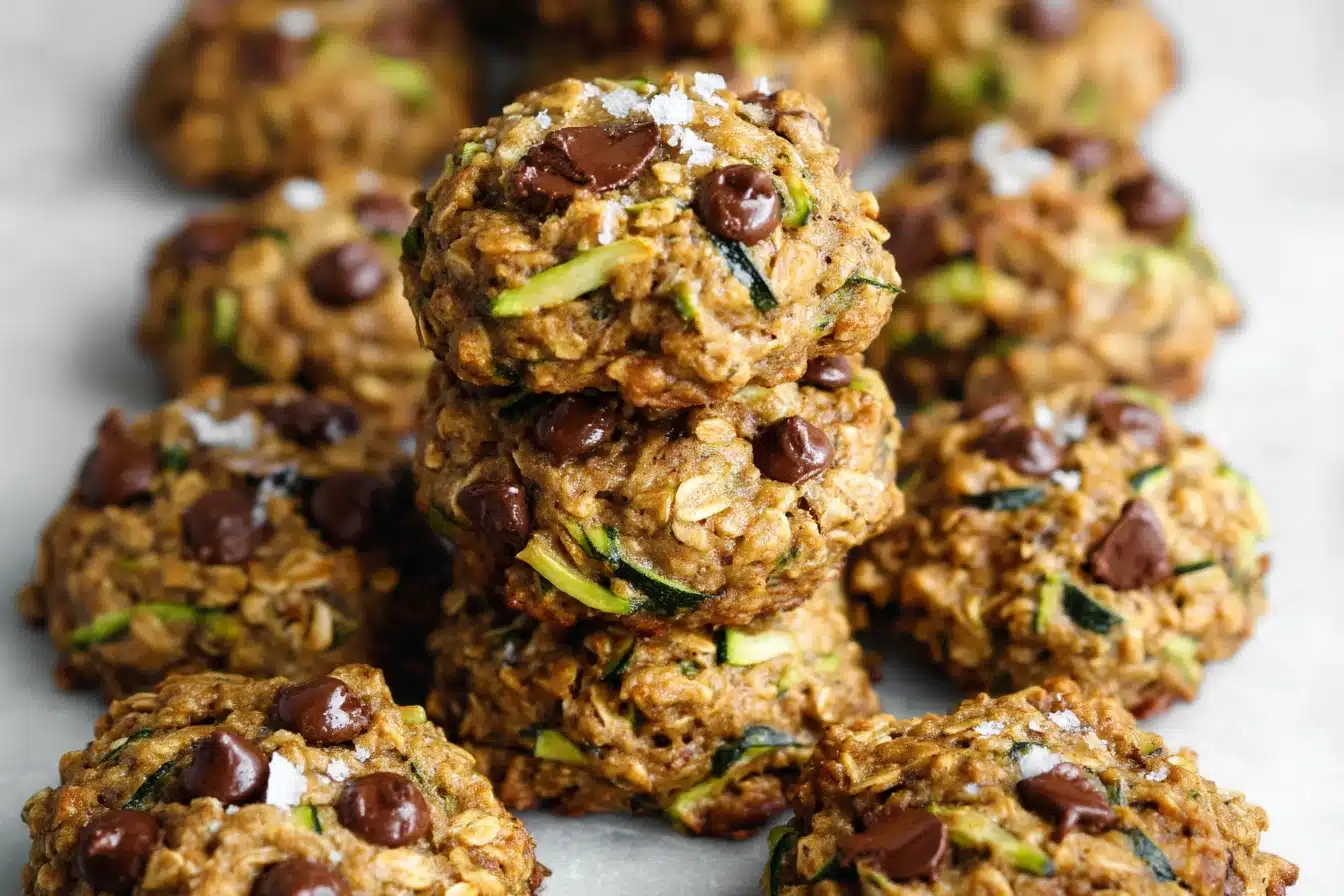 Healthy Zucchini Oatmeal Cookies