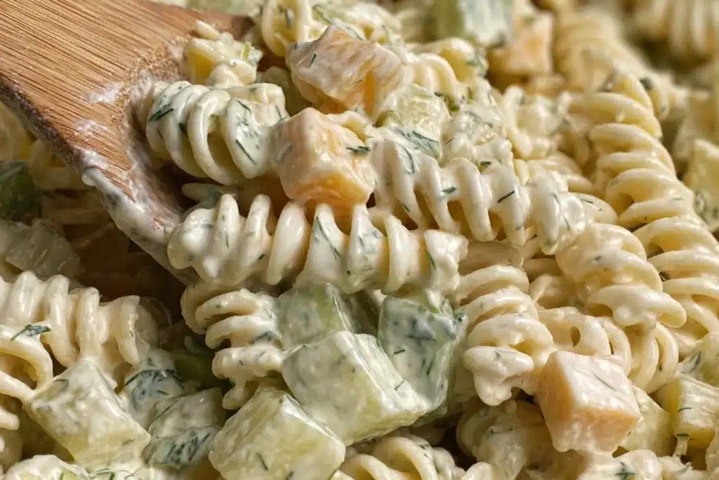 Dill Pickle Pasta Salad