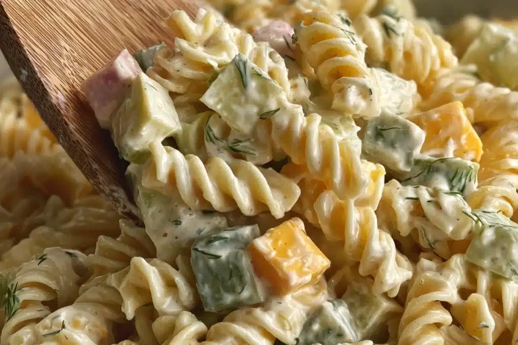 Dill Pickle Pasta Salad