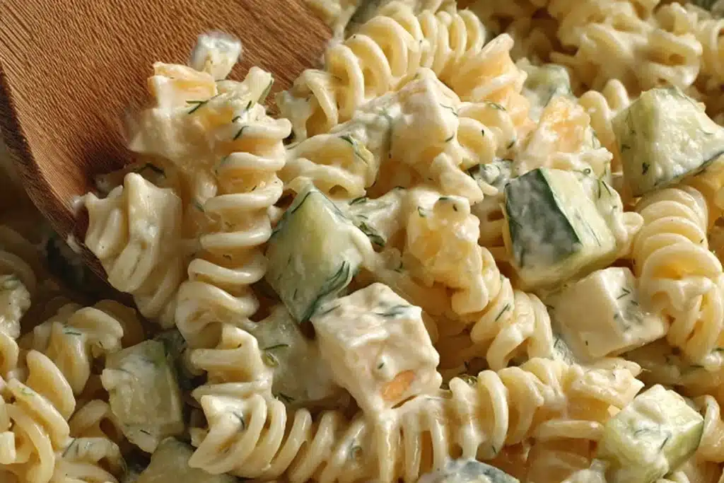 Dill Pickle Pasta Salad
