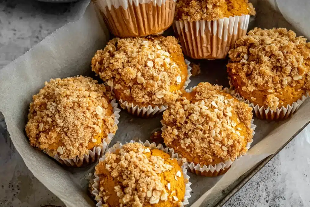 pumpkin oatmeal muffins