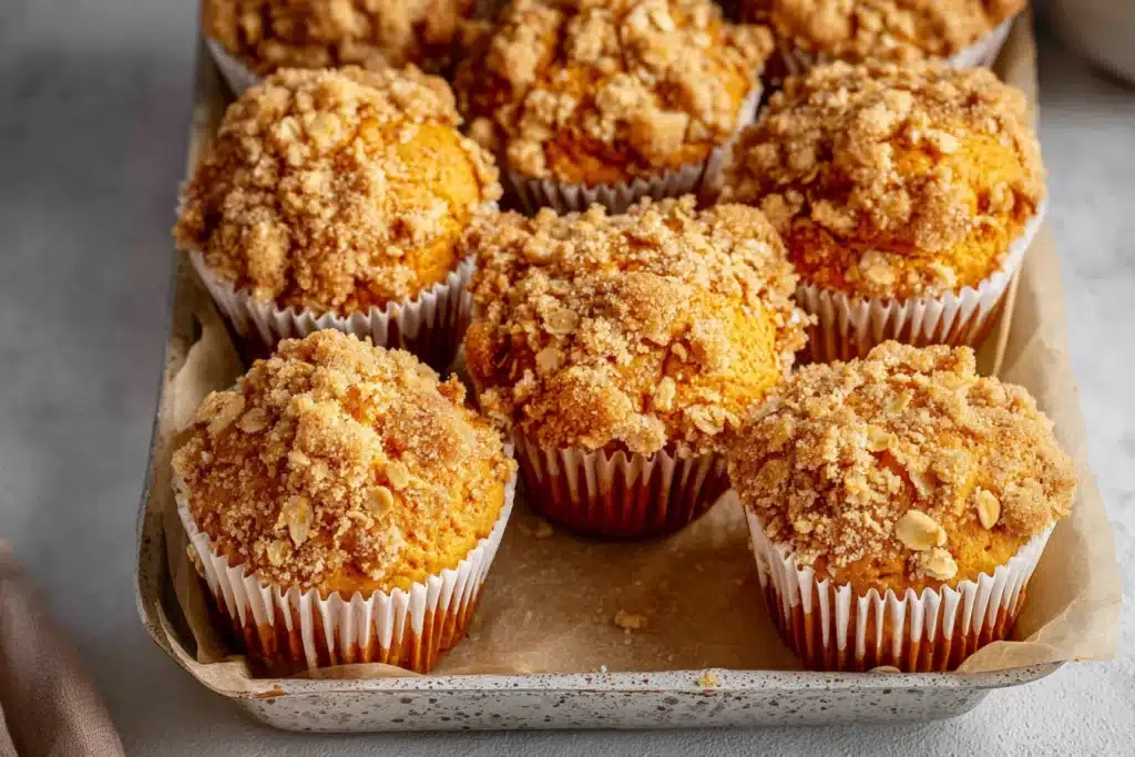 pumpkin oatmeal muffins