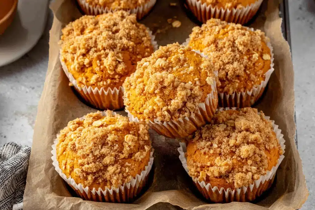 pumpkin oatmeal muffins