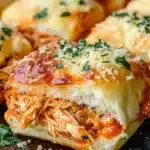 Halloween chicken parm sliders