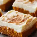 pumpkin bars with brown sugar frosting