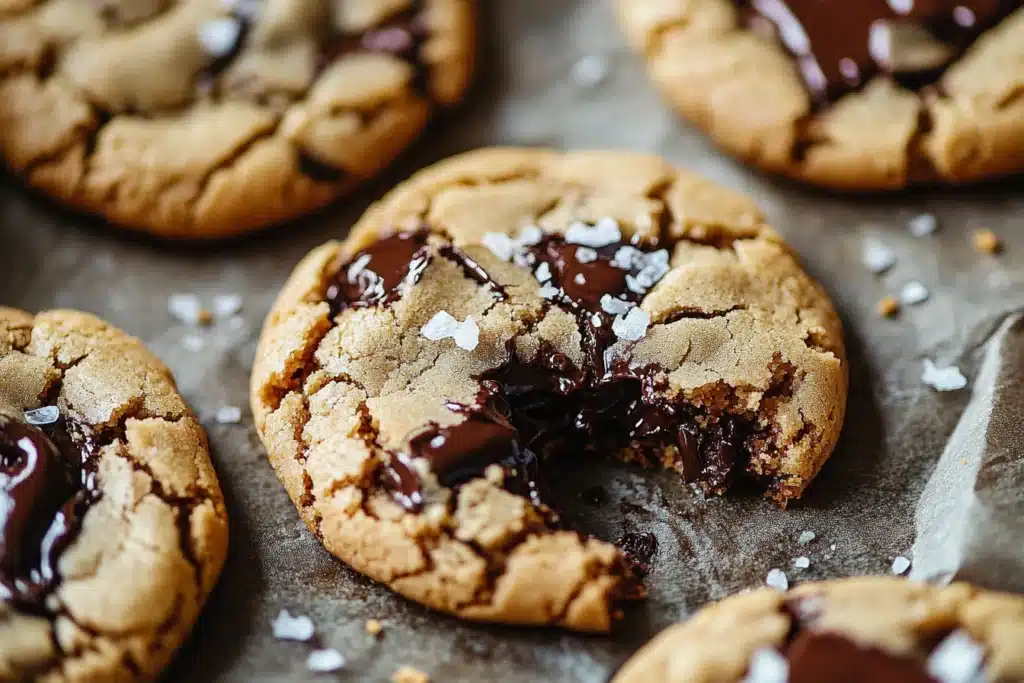 milk chocolate stuffed cookies