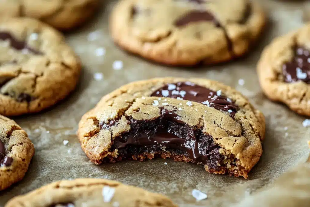 milk chocolate stuffed cookies