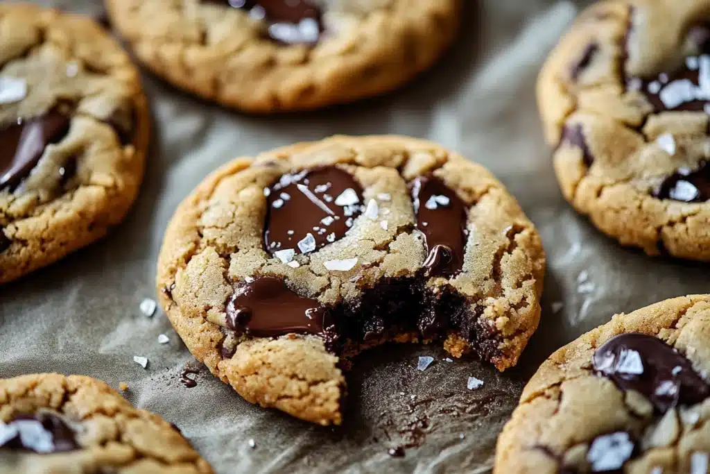 milk chocolate stuffed cookies