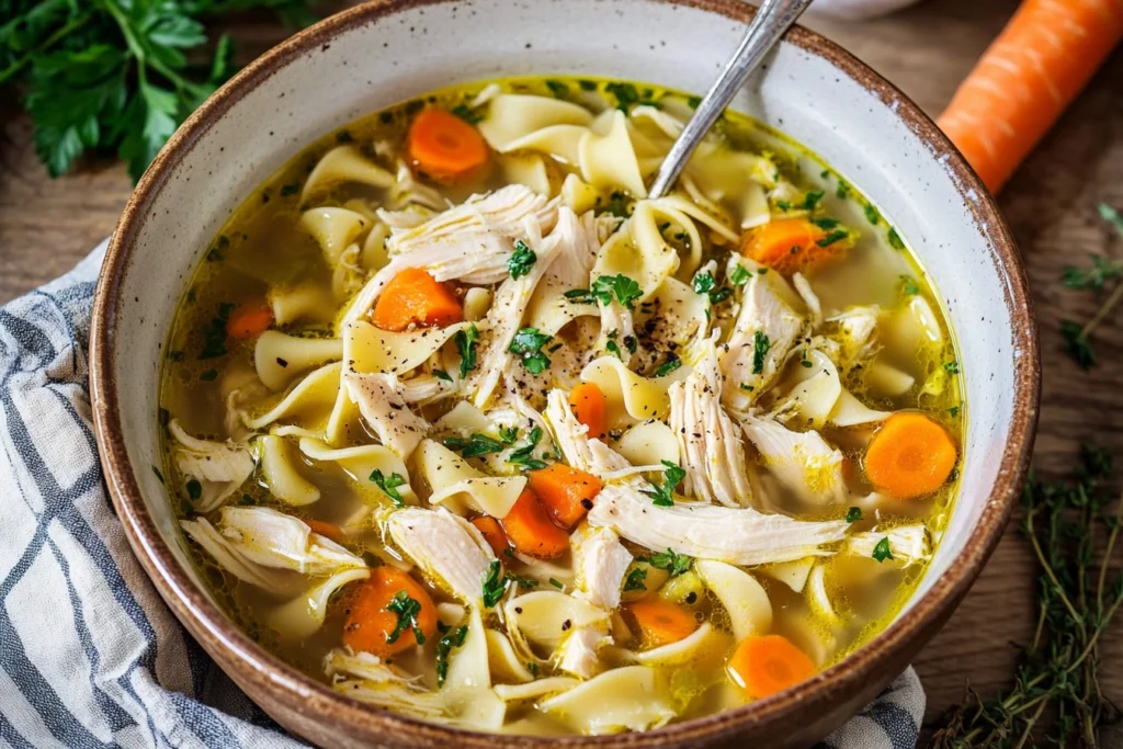 chicken noodle soup homemade