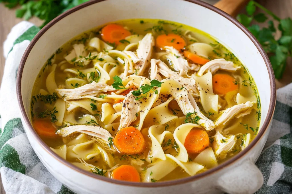 chicken noodle soup homemade