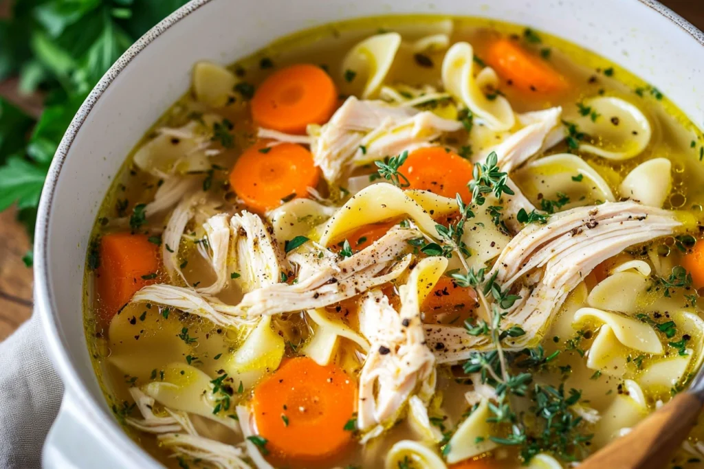 chicken noodle soup homemade