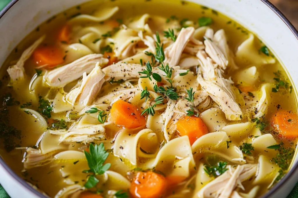 chicken noodle soup homemade