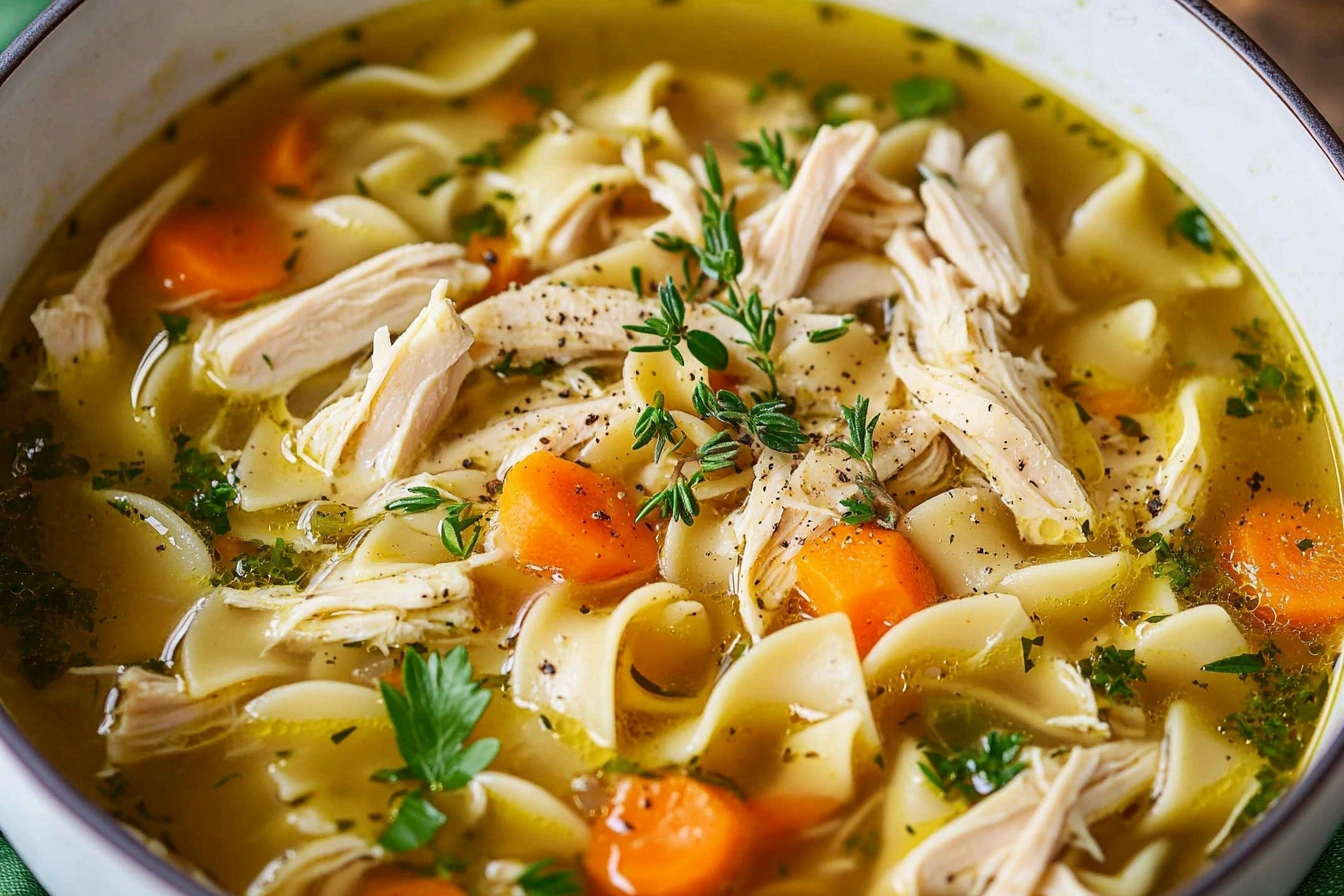 chicken noodle soup homemade