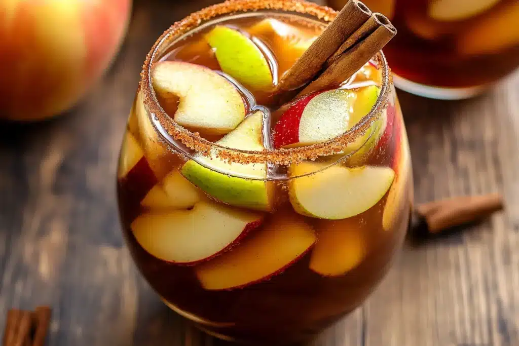 apple cider sangria