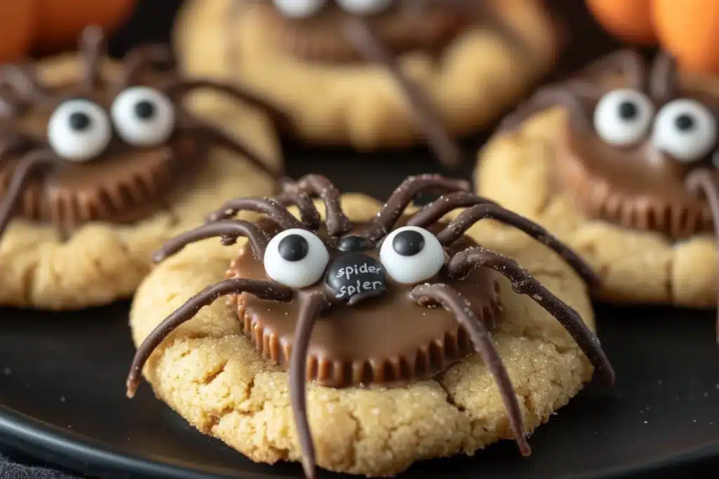peanut butter spider cookies