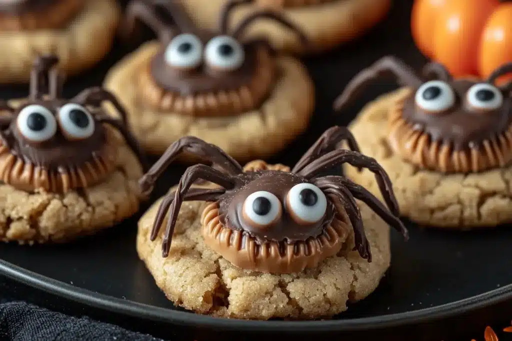 peanut butter spider cookies