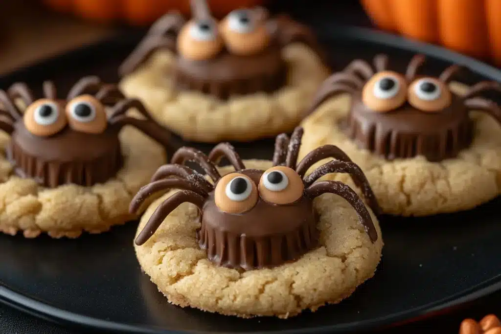 peanut butter spider cookies