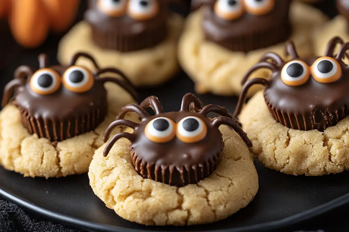 peanut butter spider cookies