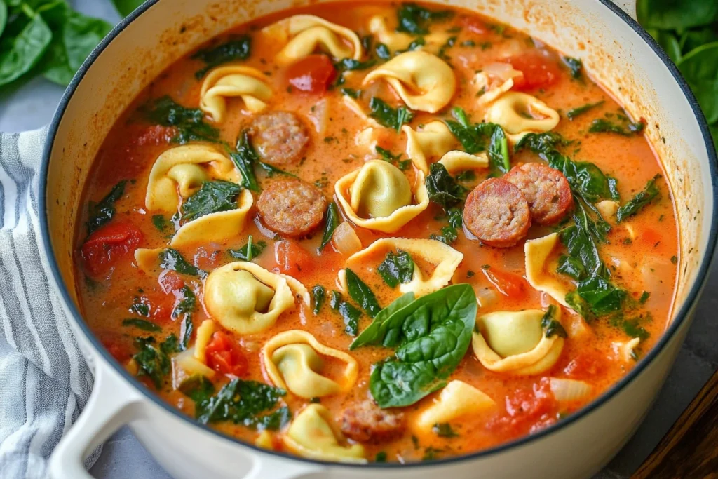 sausage tortellini soup
