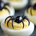 Halloween deviled eggs