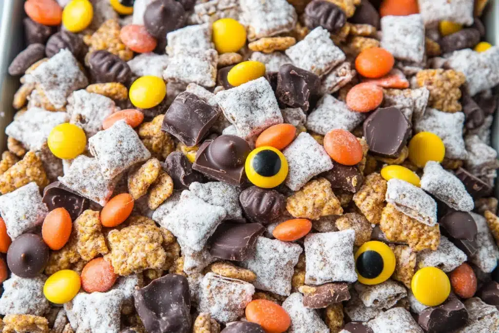 Halloween muddy buddies