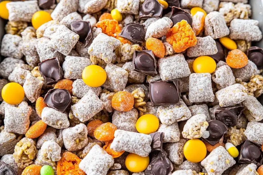 Halloween muddy buddies