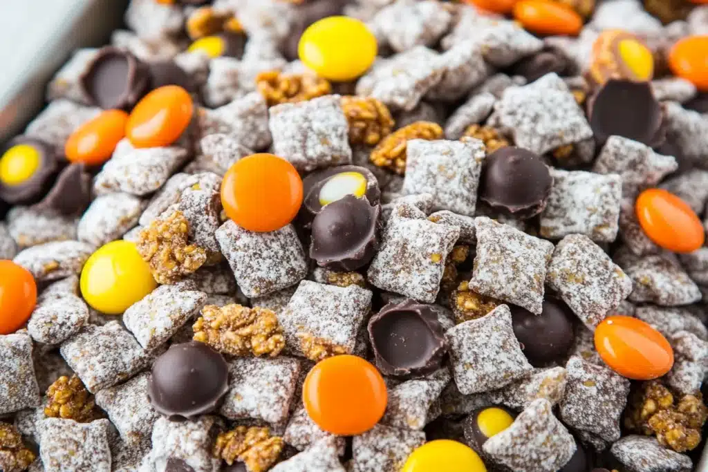 Halloween muddy buddies