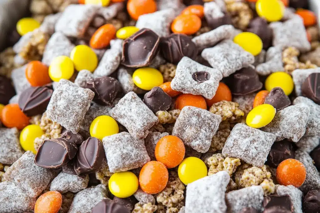 Halloween muddy buddies