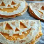 Fun and Easy Jack-o-lantern Cheese Quesadillas