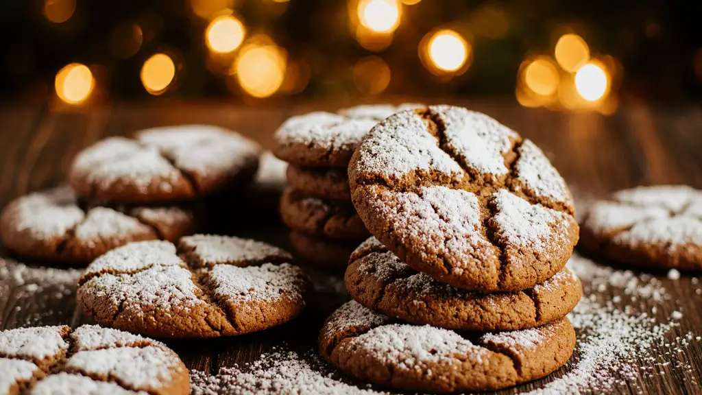 Gingerbread Crinkle Cookies